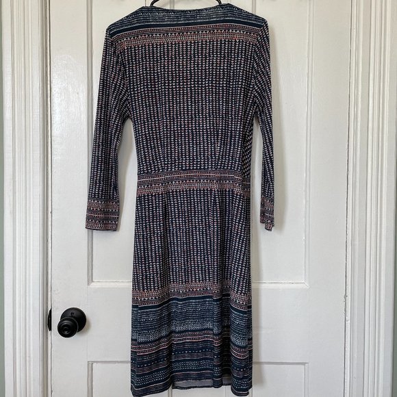 BCBGMaxAzria - Patterned Wrap Dress - Picture 3 of 4